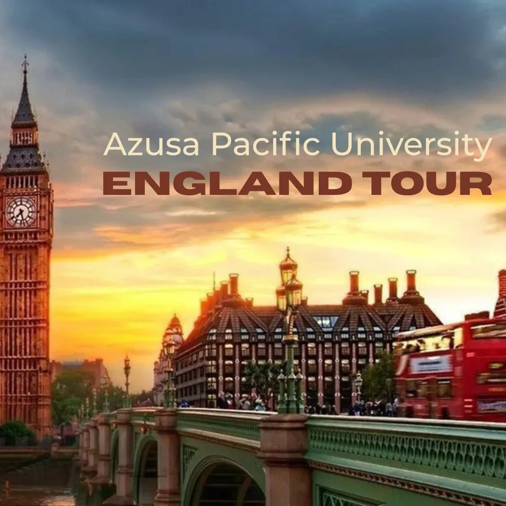 england's sky featuring the big ben with words saying: England Tour