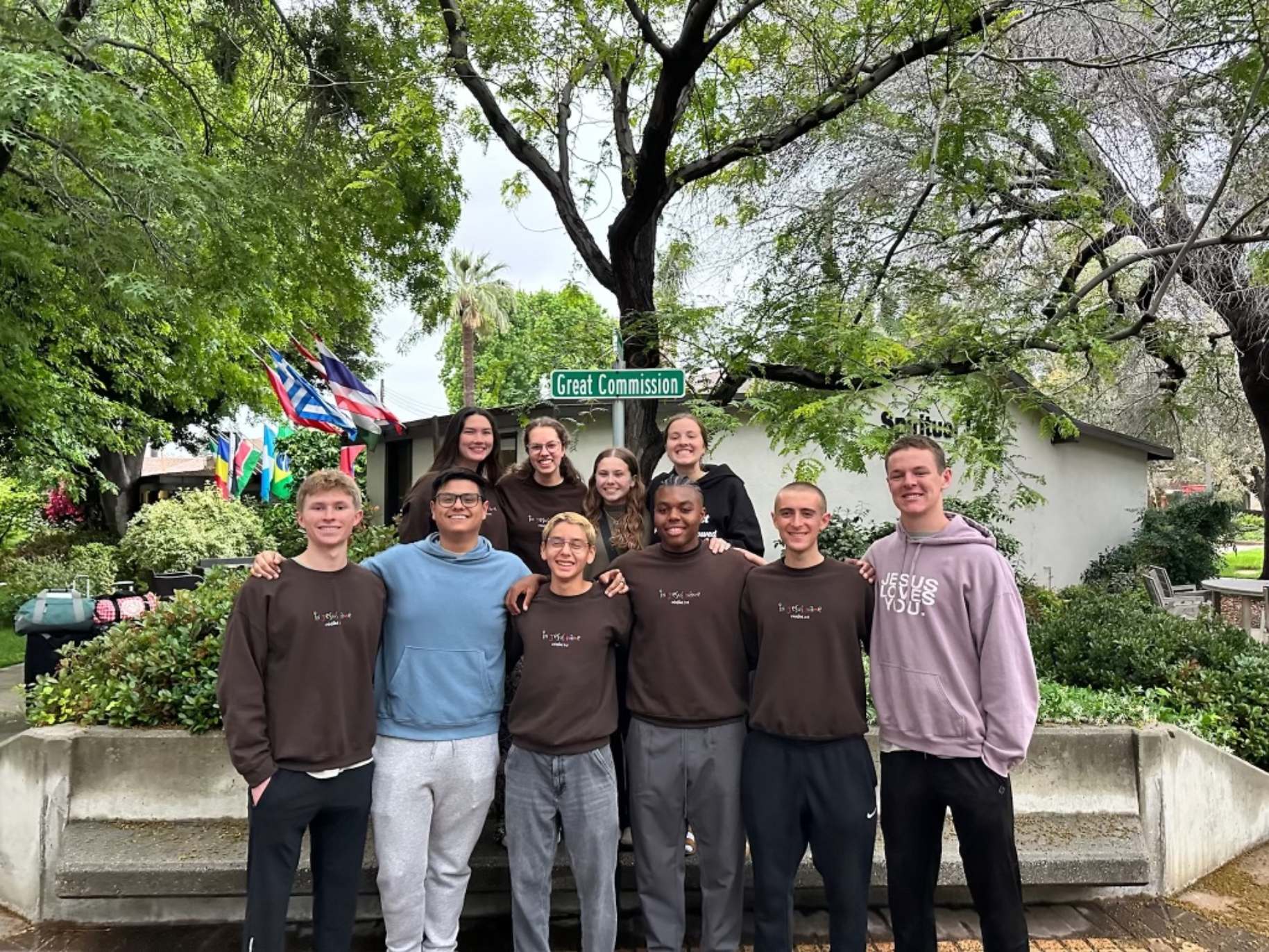 The Dominican Republic team stands together at APU.
