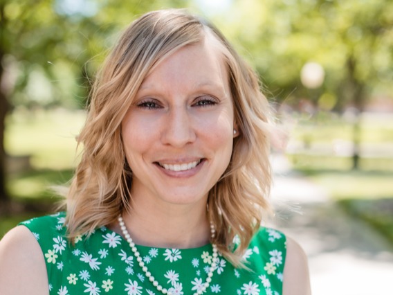 Closeup of a woman smiling