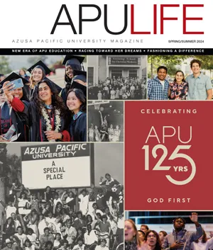 APULIFE front cover of historical images celebrating apu's 125 years