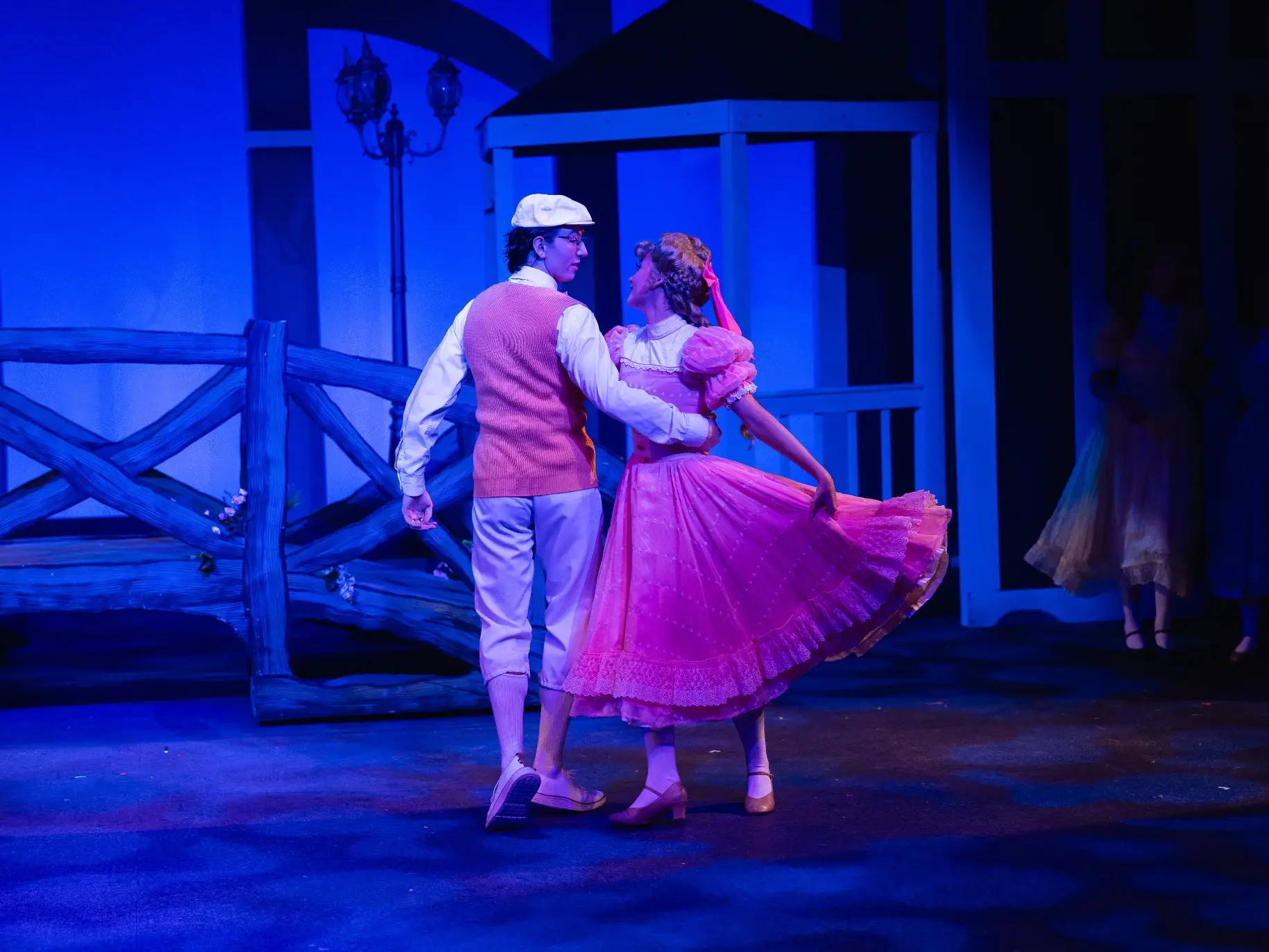 Two students dance in APU's production of The Music Man