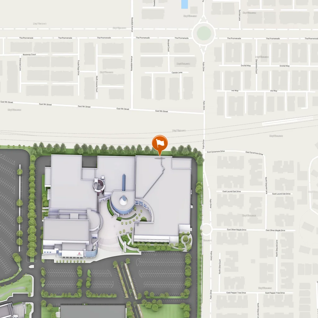 static map of physical therapy's location