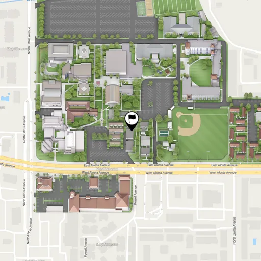 static map of student services center's location