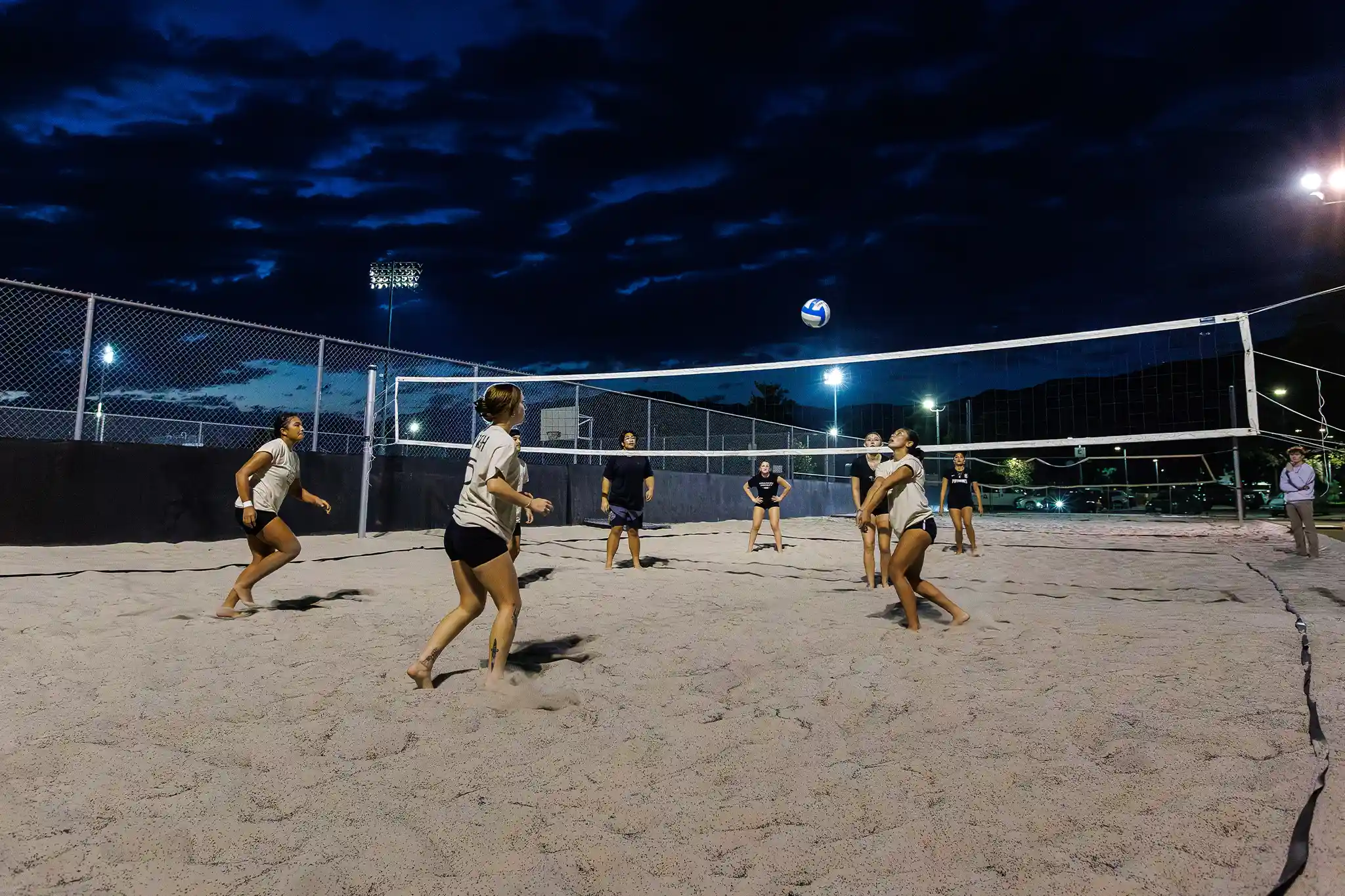 Dillon Recreation Complex at APU in Azusa, CA — outdoor turf field, sand volleyball courts, and basketball court