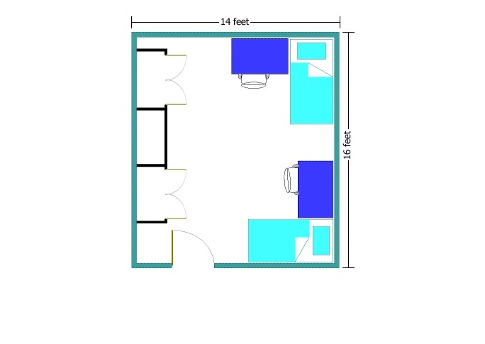 Trinity Hall bedroom layout