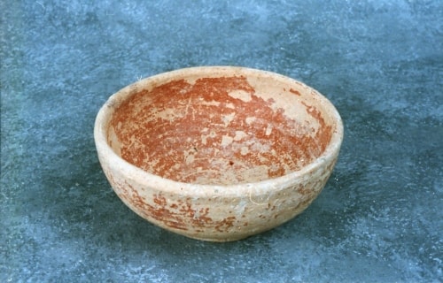 Canaanite Bowl Made and Painted on the Wheel, from the Late Bronze I Period (LB I), 1550-1400 BCE