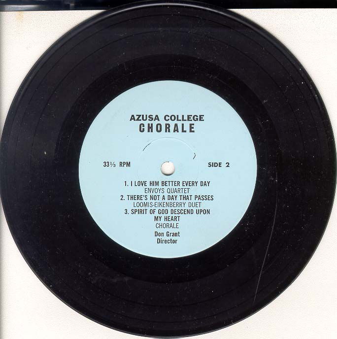 Azusa College Chorale Record (1963)