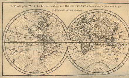 “Voyage Around the World” (1718) by Woodes Rogers
