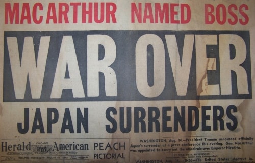 Chicago Herald American, August 15, 1945