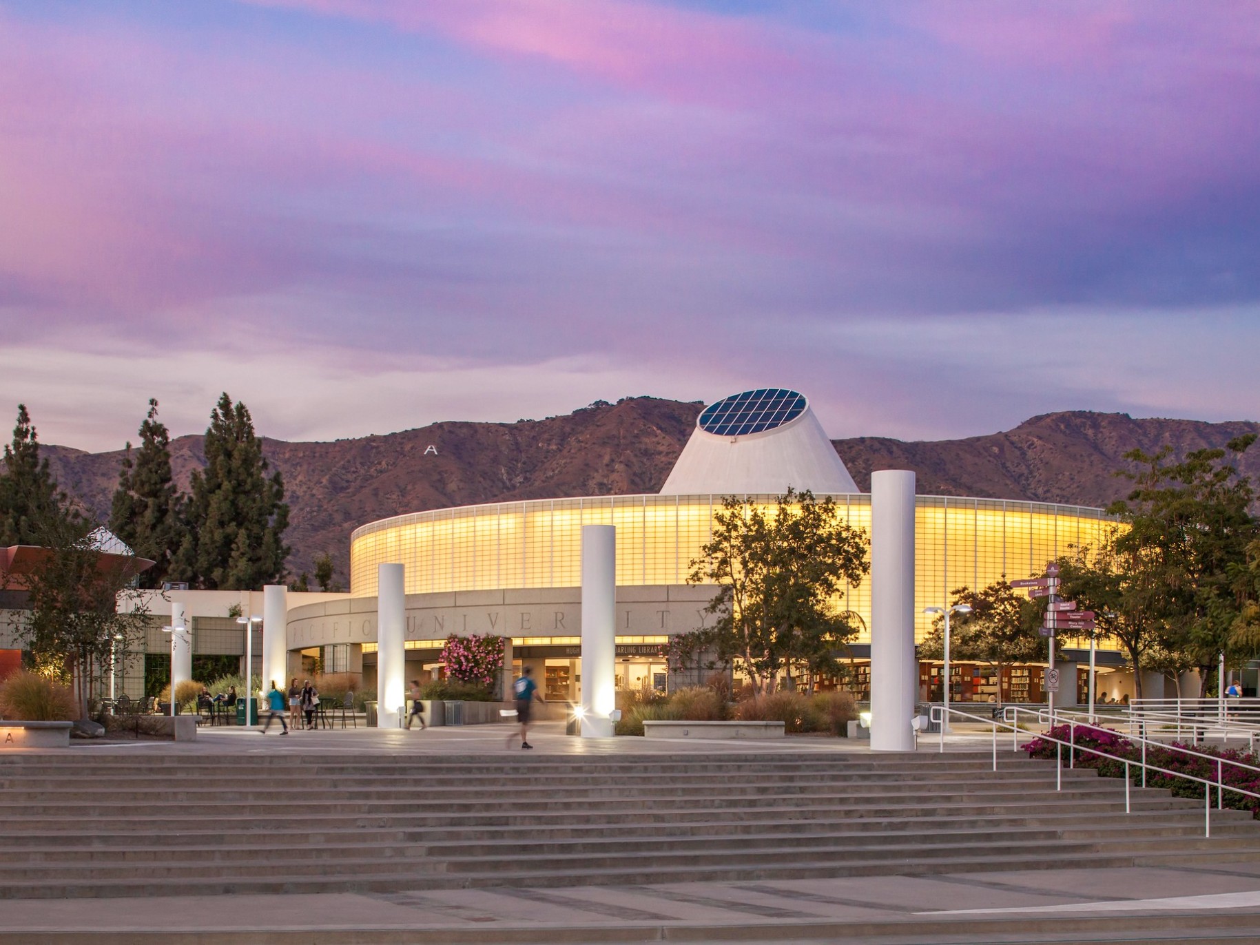 A sunset over APU's West Campus