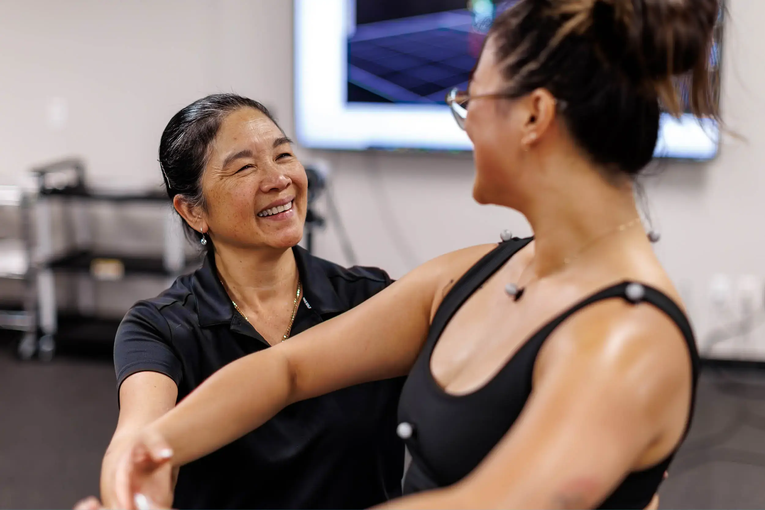 Annette smiling with patient