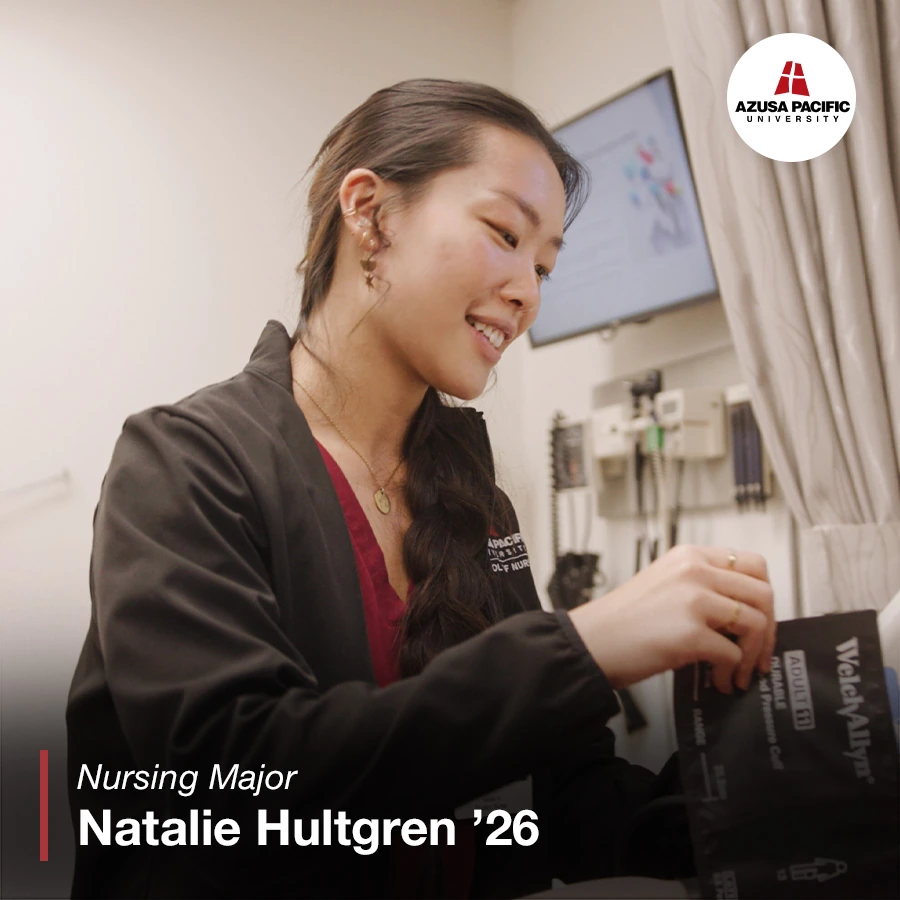 natalie smiling in class